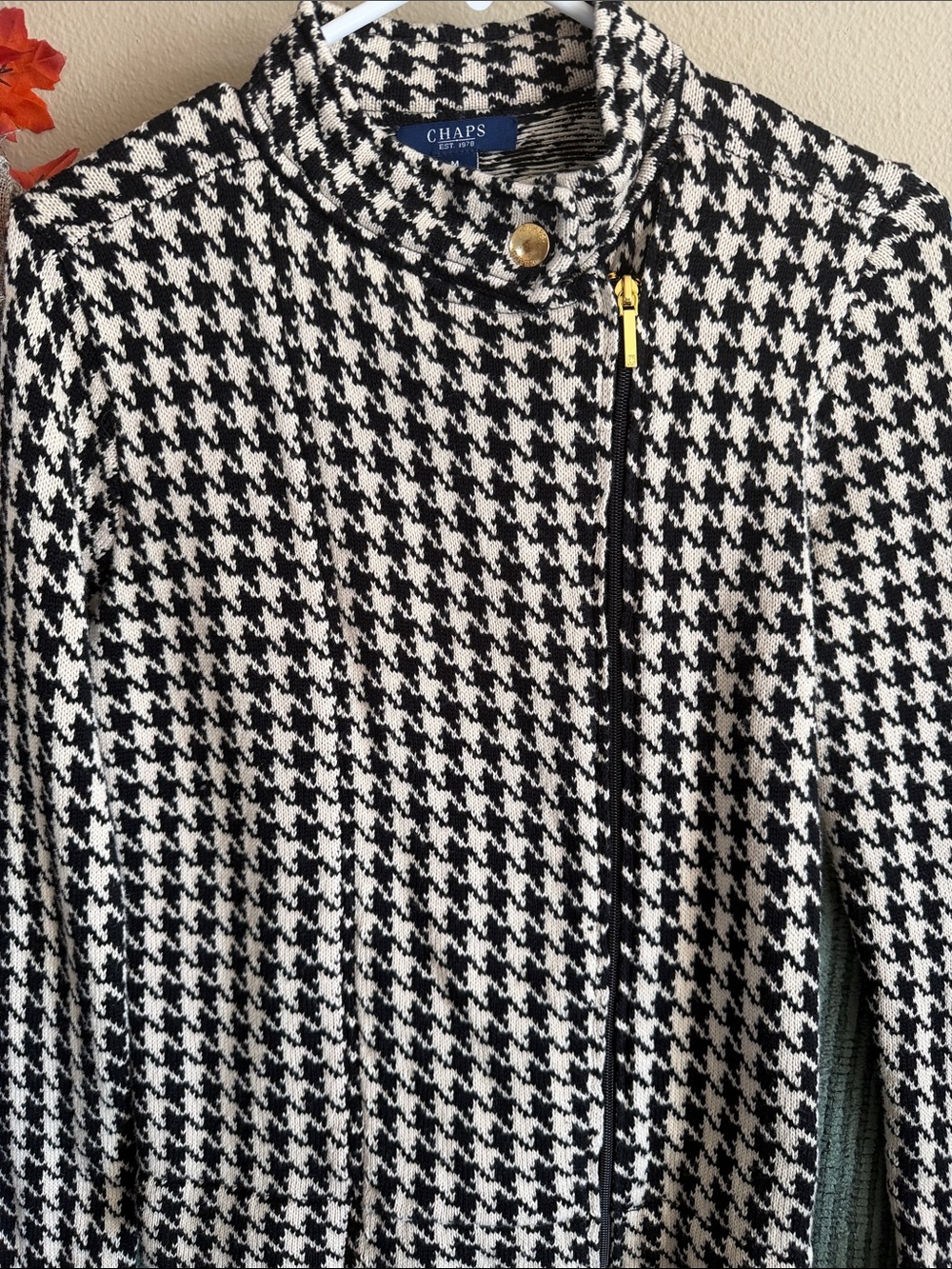 Chaps Houndstooth Sweater